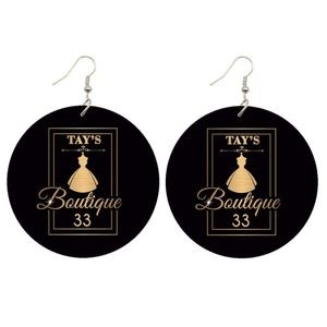 Logo earrings